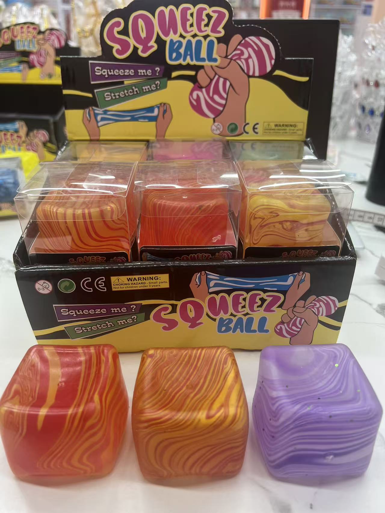 Swirl Pattern Cube Squishy